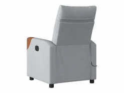 Sillón de relax | Sillón reclinable de masaje eléctrico tela claro SHL8572^ Discount