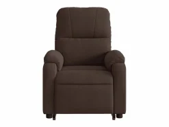 Sillón de relax | Sillón reclinable de masaje elevable tela de microfibra marrón SHL5787 Marru00f3n Outlet