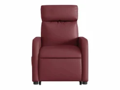 Sillón de relax | Sillón reclinable de masaje de pie cuero artificial tinto SHL8169 Rojo Discount