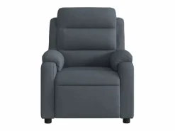 Sillón De Masaje|Sillón de relax | Sillón reclinable de masaje eléctrico terciopelo gris oscuro SHL7399