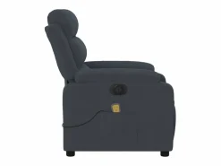 Sillón De Masaje|Sillón de relax | Sillón reclinable de masaje eléctrico terciopelo gris oscuro SHL7399
