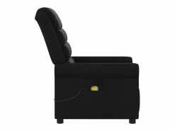 Sillón de relax | Sillón reclinable de masaje de tela SHL7032 Negro