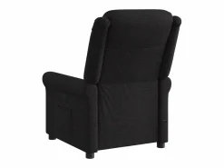 Sillón de relax | Sillón reclinable de masaje de tela SHL7032 Negro