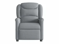 Sillón de relax | Sillón reclinable de masaje eléctrico tela claro SHL8638 Gris Discount