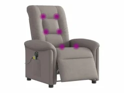 Sillón De Masaje|Sillón de relax | Sillón reclinable de masaje eléctrico tela gris taupe SHL5811