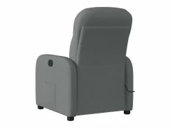 Sillón de relax | Sillón reclinable de masaje de tela gris oscuro SHL7864 Gris antracita Hot