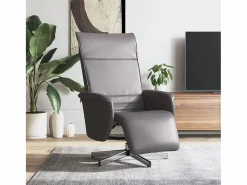 Sillón Relax|Sillón de relax | Sillón reclinable con reposapiés cuero sintético SHL5321