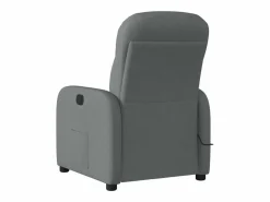 Sillón de relax | Sillón reclinable de masaje eléctrico tela gris oscuro SHL2308^