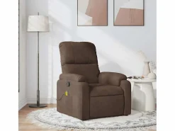 Sillón De Masaje|Sillón de relax | Sillón reclinable de masaje tela de microfibra marrón SHL6901