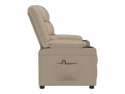 Sillón Relax|Sillón de relax | Sillón reclinable eléctrico de cuero sintético color capuchino SHL5594