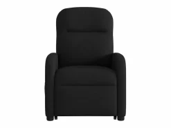 Sillón de relax | Sillón reclinable de masaje elevable tela SHL3036 Negro Sale
