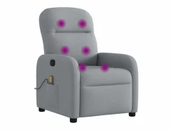 Sillón De Masaje|Sillón de relax | Sillón reclinable de masaje de tela claro SHL2629