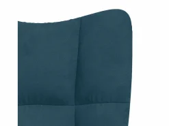 vidaxl Sillón de relax de terciopelo Azul New