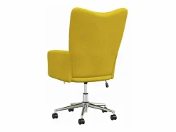 vidaxl Silla De Escritorio|Sillón de relax de terciopelo mostaza