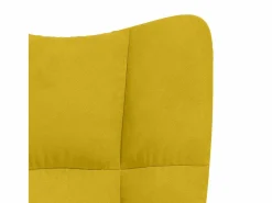 vidaxl Silla De Escritorio|Sillón de relax de terciopelo mostaza
