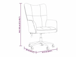 vidaxl Silla De Escritorio|Sillón de relax de terciopelo mostaza