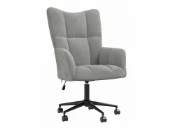 vidaxl Sillón de relax de terciopelo Gris claro Discount