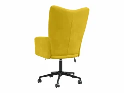 vidaxl Silla De Escritorio|Sillón de relax de terciopelo mostaza