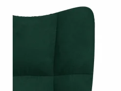 vidaxl Sillón de relax de terciopelo oscuro Verde Discount