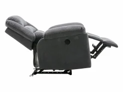 Vente-unique Sillón de relax eléctrico de tela BUROLO Gris Discount