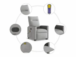 Sillón De Masaje|Sillón de salón | Silla | Sillón de masaje reclinable de pie de tela nube SHL7192