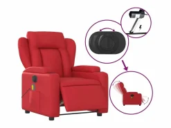 Sillón De Masaje|Sillón de salón | Silla | Sillón de masaje reclinable eléctrico de cuero artificial SHL5237