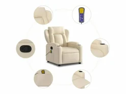 Sillón De Masaje|Sillón de salón | Silla | Sillón de masaje reclinable de tela SHL2952