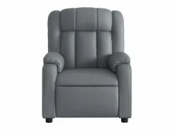 Sillón de salón | Silla | Sillón de masaje reclinable eléctrico cuero sintético SHL7935 Gris New