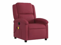 Sillón De Masaje|Sillón de salón | Silla | Sillón de masaje reclinable de tela color vino tinto SHL7235