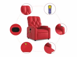 Sillón de salón | Silla | Sillón de masaje reclinable cuero sintético SHL3091^
