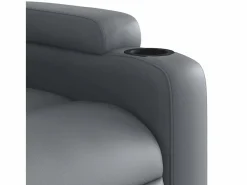 Sillón de salón | Silla | Sillón de masaje reclinable cuero sintético SHL7277 Gris New
