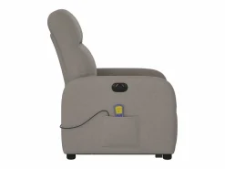 Sillón de salón | Silla | Sillón de masaje eléctrico reclinable elevable tela taupé SHL7158 Topo Sale