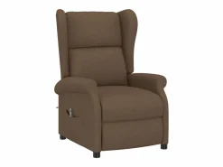 Sillón Relax|Sillón de salón | Silla | Sillón orejero reclinable eléctrico tela marrón SHL5999