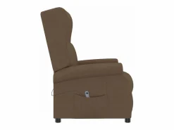 Sillón Relax|Sillón de salón | Silla | Sillón orejero reclinable eléctrico tela marrón SHL5999