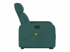 Sillón de salón | Silla | Sillón masaje eléctrico reclinable elevable tela verde oscuro SHL5032 Verde pino Sale