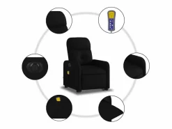 Sillón de salón | Silla | Sillón de masaje eléctrico reclinable elevable tela SHL9793^
