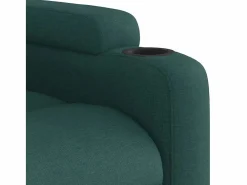 Sillón de salón | Silla | Sillón de masaje reclinable de tela verde oscuro SHL4163^ Hot