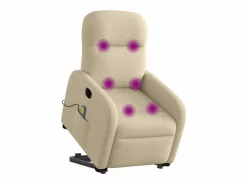 Sillón de salón | Silla | Sillón de masaje eléctrico reclinable elevable tela SHL6500^ Best