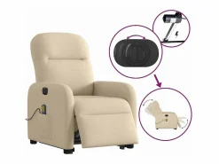 Sillón de salón | Silla | Sillón de masaje eléctrico reclinable elevable tela SHL6500^ Best