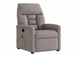 Sillón de salón | Silla | Sillón de masaje reclinable de tela gris taupé SHL9515^ Discount