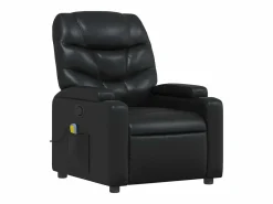 Sillón de salón | Silla | Sillón de masaje reclinable cuero sintético SHL3434 Negro Hot