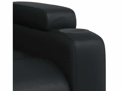 Sillón de salón | Silla | Sillón de masaje reclinable cuero sintético SHL3434 Negro Hot