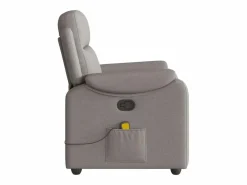 Sillón De Masaje|Sillón de salón | Silla | Sillón de masaje reclinable de tela gris taupé SHL3515