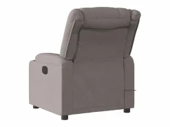 Sillón de salón | Silla | Sillón de masaje reclinable de tela gris taupé SHL7972 Topo Discount
