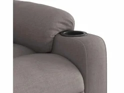 Sillón de salón | Silla | Sillón de masaje reclinable de tela gris taupé SHL7972 Topo Discount