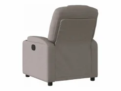 Sillón de salón | Silla | Sillón de masaje reclinable de tela gris taupé SHL6800 Topo Best