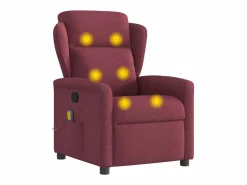Sillón De Masaje|Sillón de salón | Silla | Sillón de masaje reclinable de tela color vino tinto SHL9983