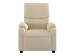Sillón de salón | Silla | Sillón de masaje reclinable de tela SHL8021 Crema Outlet