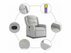 Sillón de salón | Silla | Sillón de masaje reclinable de tela nube SHL5100^
