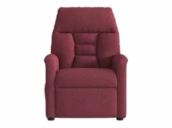 Sillón de salón | Silla | Sillón de masaje reclinable eléctrico tela tinto SHL7418 Rojo New